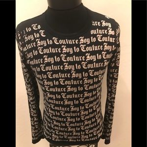 JUICY COUTURE Blk Sz L Designer SHIRT